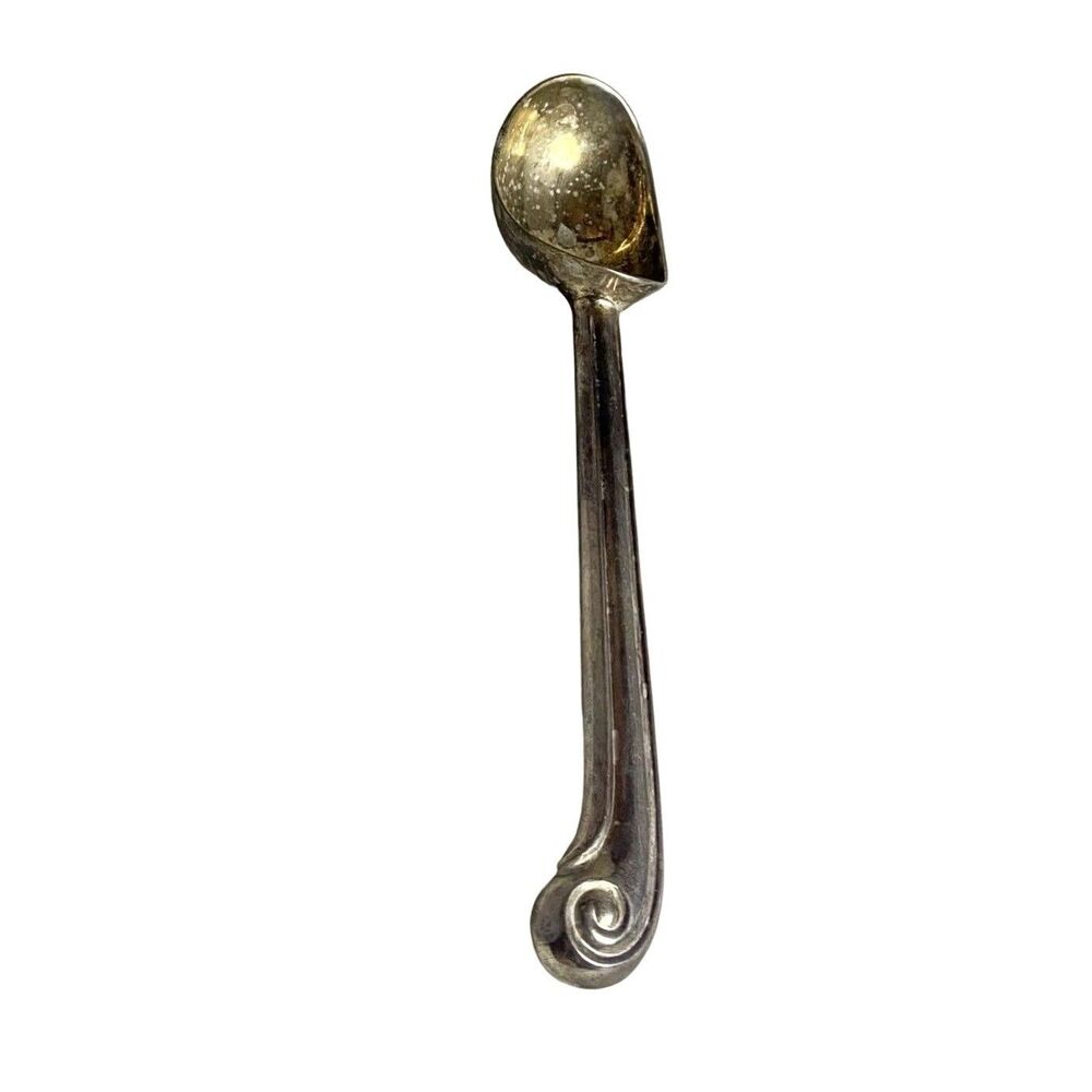 #8120 SHEFFIELD SILVER PLATED VINTAGE ICE CREAM SCOOP  TARNISHED